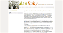 Desktop Screenshot of planbaby.de