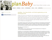 Tablet Screenshot of planbaby.de